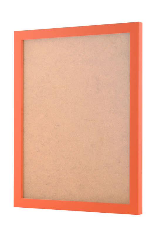 Orange shop picture frame