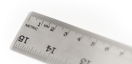 picture frame sizes - metric ruler