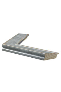 Shiny silver cushion 43mm