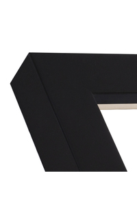 Smooth, matt black