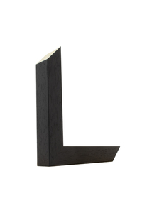 Matt black wood grain