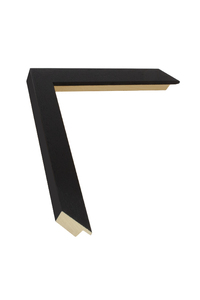Matt black wood grain