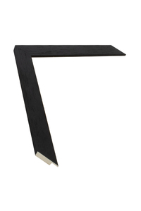 Matt black wood grain