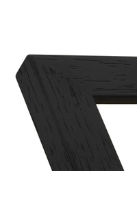 Matt black wood grain