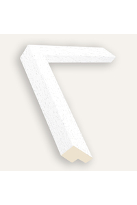 Matt white wood grain deep profile