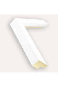 Matt white wood grain