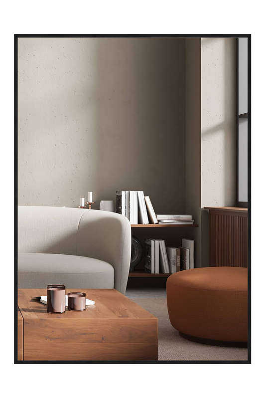 Nielsen Alpha Wall Mirror Black 50x70cm 