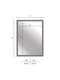 Nielsen Florentina Wall Mirror Silver 50x70cm dimensions-