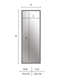 Nielsen Florentina Wall Mirror White 50x150cm dimensions-