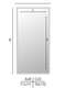 Nielsen Star Wall Mirror Grey 70x170cm dimensions-