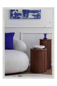 Nielsen Star Wall Mirror Frosted Silver 50x70cm 