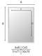 Nielsen Star Wall Mirror Grey 50x70cm dimensions-