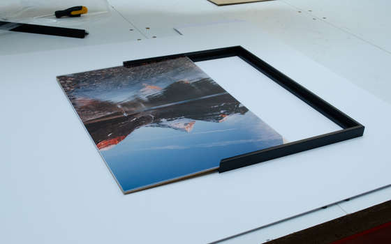 How to fit your artwork into a custom aluminium frame